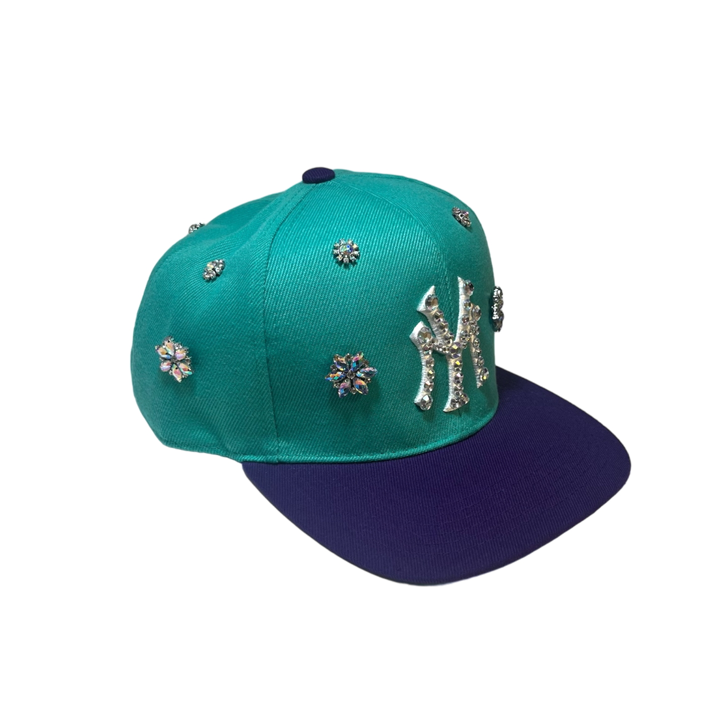 YM Turquoise jeweled hat